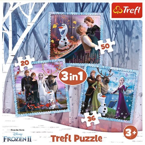 Trefl puzzle Ledové království 2 Kouzelný příběh 3v1