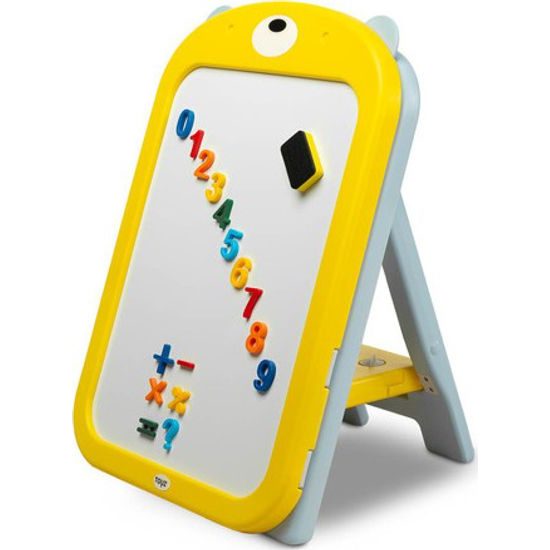 Dětská vzdělávací Magnetická tabule s židličkou TED - Toyz žlutá