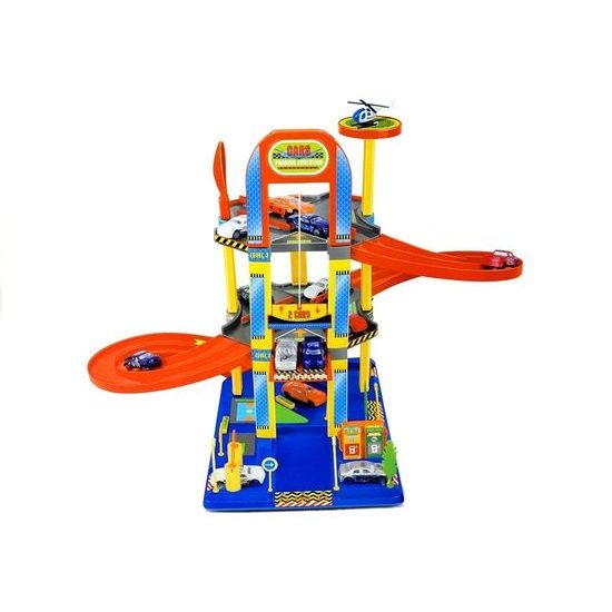 Majlo Toys parkovací garáž s výtahem + 6 autíček
