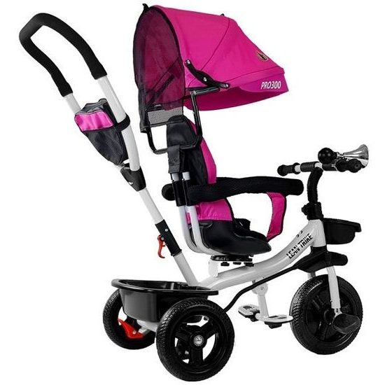 Dětská tříkolka s otočným sedadlem PRO300 růžová
