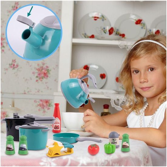 Sada dětského kuchyňského nádobí Happy Chef - 33 součástí