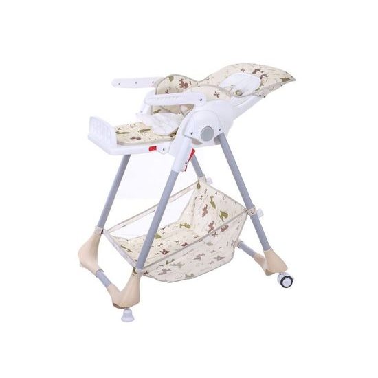 Ecotoys jídelní židlička 2v1 béžová