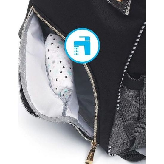 BABYONO Taška přebalovací/batoh Oslo Style černá