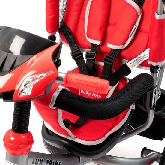 Baby Mix dětská tříkolka s LED světly Lux Trike červená