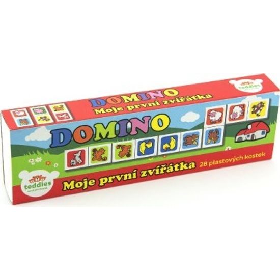 Domino - Moje první zvířátka 28ks - společenská hra