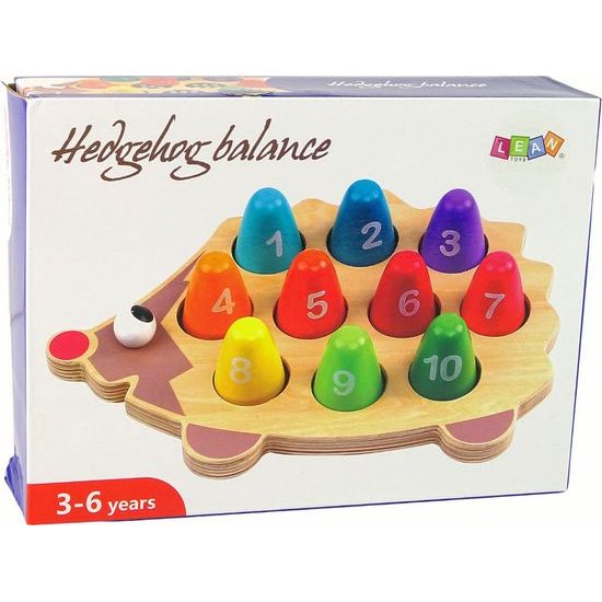 Dřevěný vzdělávací ježek