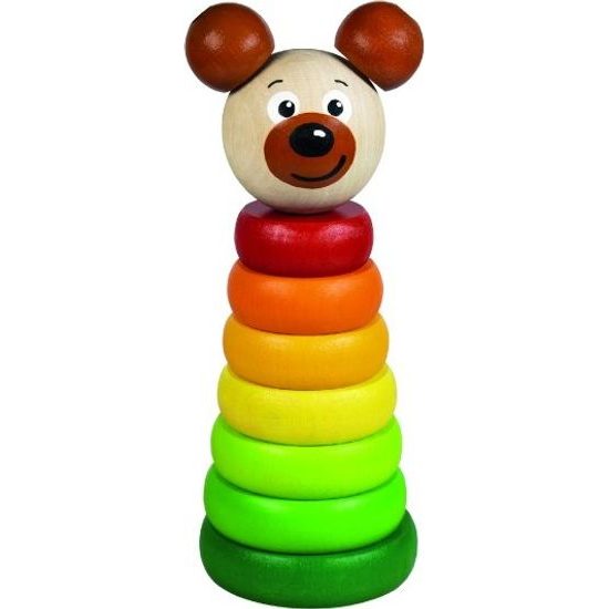 Dřevěná Pyramida medvěd 8ks