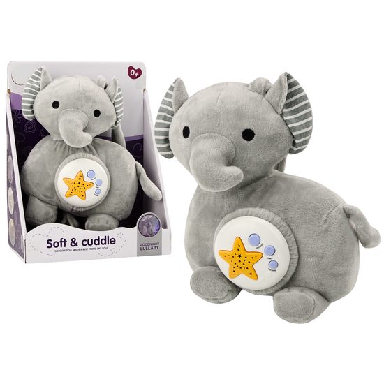 Plyšový slon s projektorem a melodiemi Cuddle Elephant