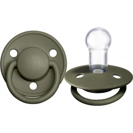 BIBS DE LUX - Silikonový dudlík, 0 - 36 m, zelený