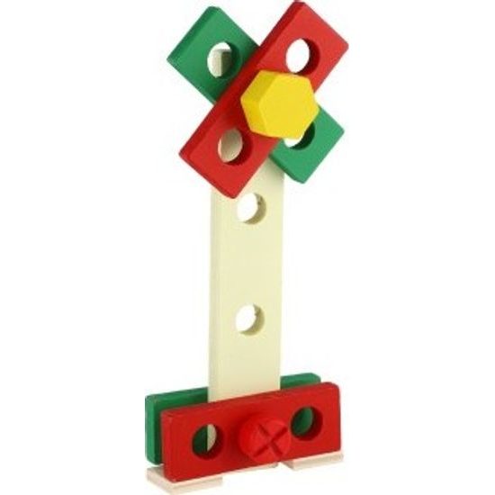 Nářadí s doplňky v dřevěném kufříku