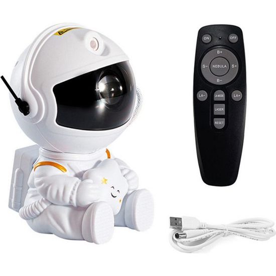 Projektor astronaut s LED Star USB dálkovým ovladačem