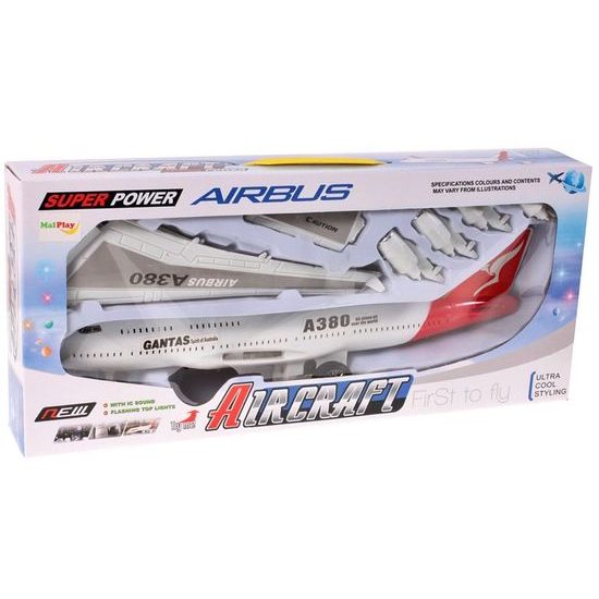 Skládací letadlo se světlem a zvuky Airbus A380
