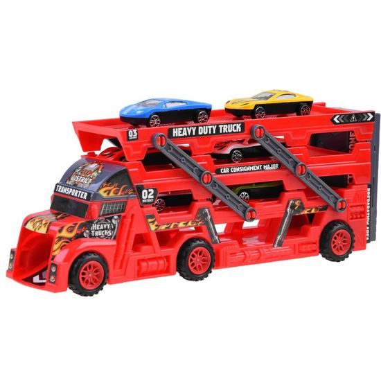 Odtahové auto se 6 autíčky a skluzavkou Heavy Truck