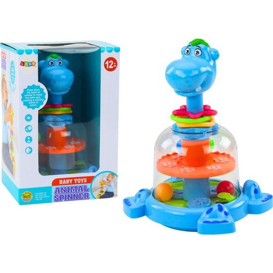 Kuličkový tobogán hroch modrý