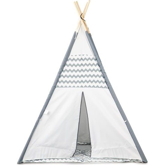 Ecotoys dětský indiánský stan Wigwam šedý