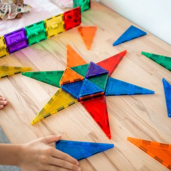 Learn & grow toys Magnetické dlaždice ZÁKLADNÍ SET (64kusů)