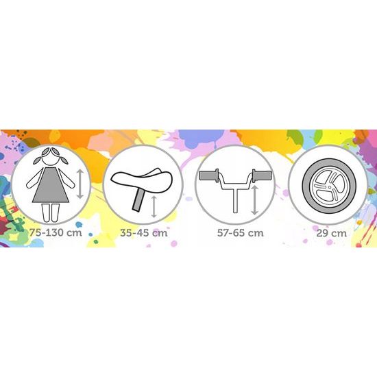 Dětské odrážedlo Nolan 12" šedo-modré