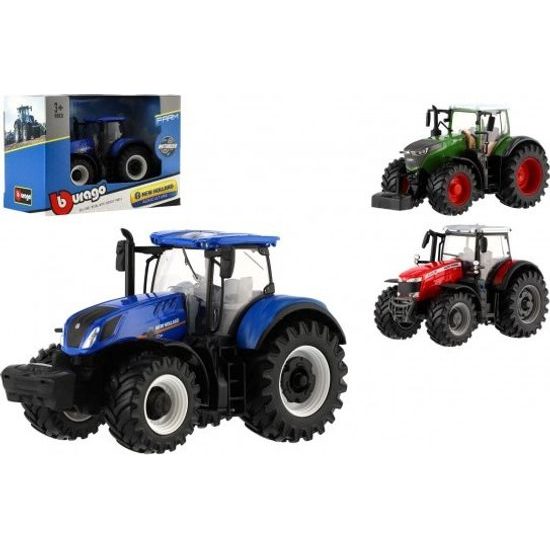 Traktor Bburago Fendt 1050 Vario/New Holland - mix 2 druhy