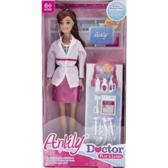 Panenka Anlily doktorka s doplňky - mix 2 barvy