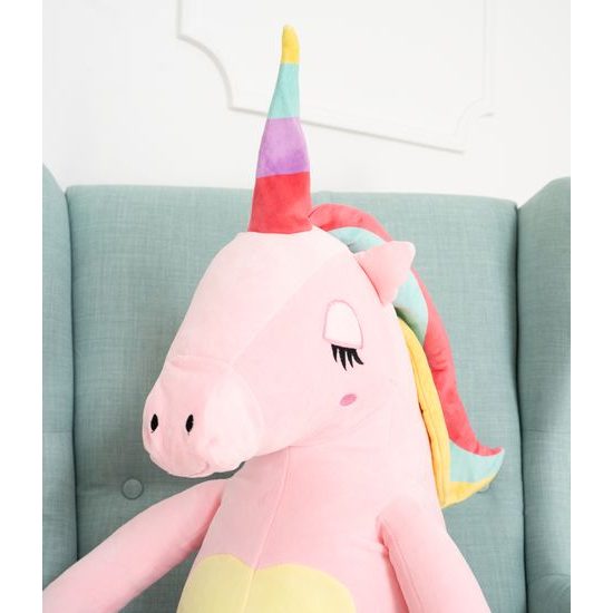Plyšový jednorožec Felix 120 cm růžový
