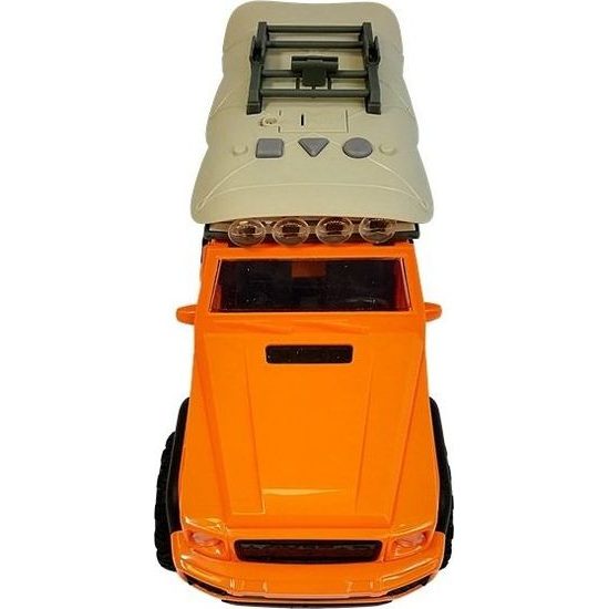 Auto Jeep ke kempování - oranžové