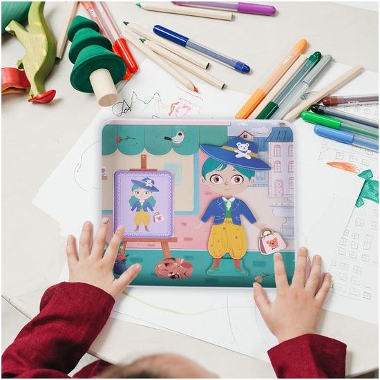 Magnetická ukládačka oblečení pro modelku Fashion Girl