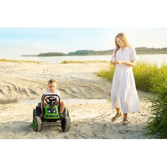 Elektrický traktor Hector zelený