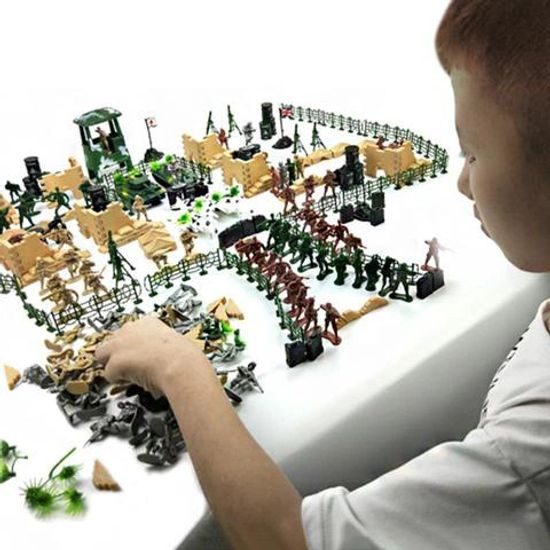 Velká sada plastových vojáčků s příslušenstvím Soldier Playset 300 kusů