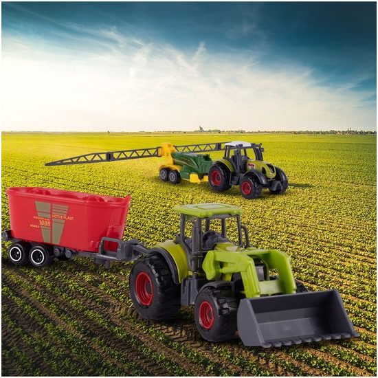 Souprava zemědělských strojů a zvířátek Farmer Set