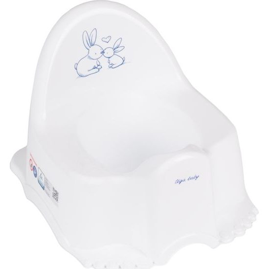 Hrající dětský nočník Bunny bílý