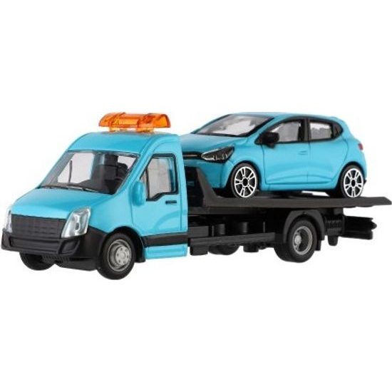 Auto/kamion Bburago odtahovka + auto - mix 6 barev