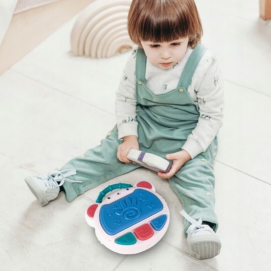 Interaktivní bubínek se zvuky a světly Myška modrá