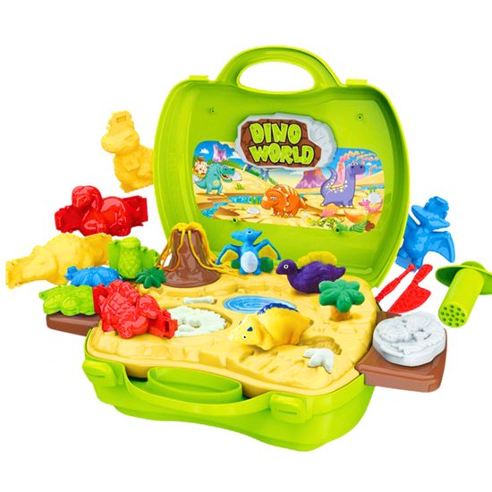 Modelovací plastelína v kufříku Dinosauři s příslušenstvím