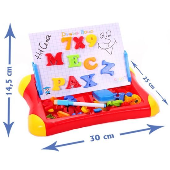 Magnetická tabulka s písmeny a číslicemi First Classroom