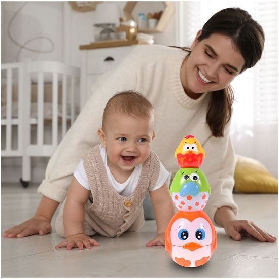 Interaktivní naučná pyramida Egg Stacking