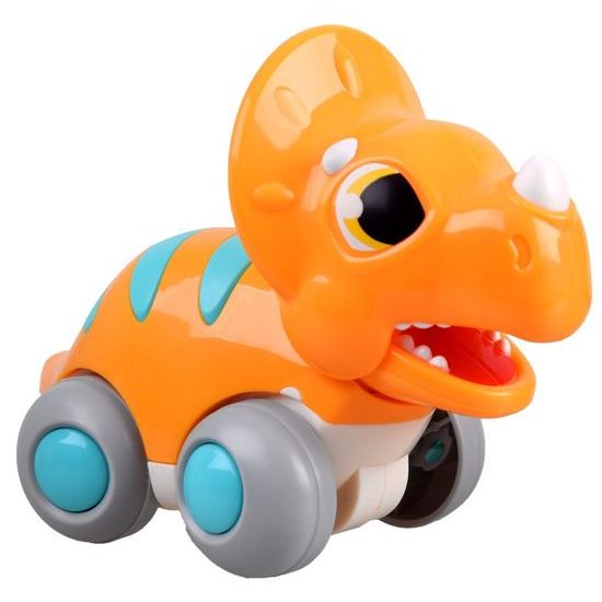 Huile Toys dinosaurus pro nejmenší na setrvačník - oranžový