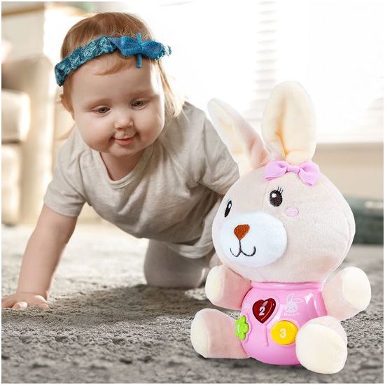 Interaktivní plyšový králíček na baterie Magic Rabbit