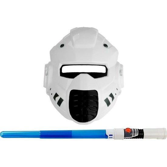 Vesmírná pistole s mečem a maskou