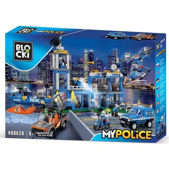 Blocki MyPolice stavebnice velká policejní stanice 917 dílků