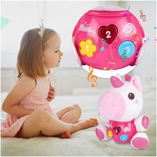 Interaktivní plyšový jednorožec na baterie Magic Unicorn