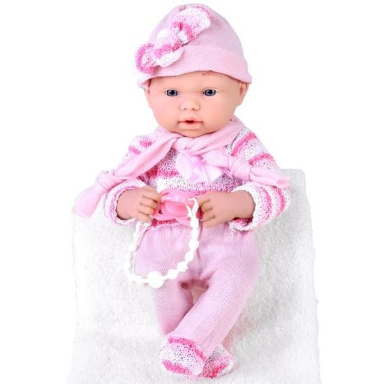 Panenka Baby Girl Noe 35 cm s dudlíkem a dekou