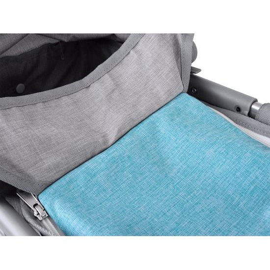 Kočárek pro panenky 4v1 kombinovaný Alice 4543 tyrkysový