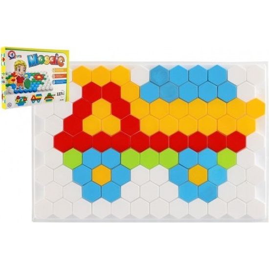 Mozaika klobouček 2,5cm hladká 127ks