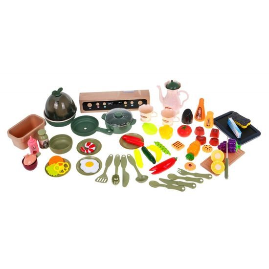 Doris dětská kuchyňka XXL se zvuky a tekoucí vodou-šedá