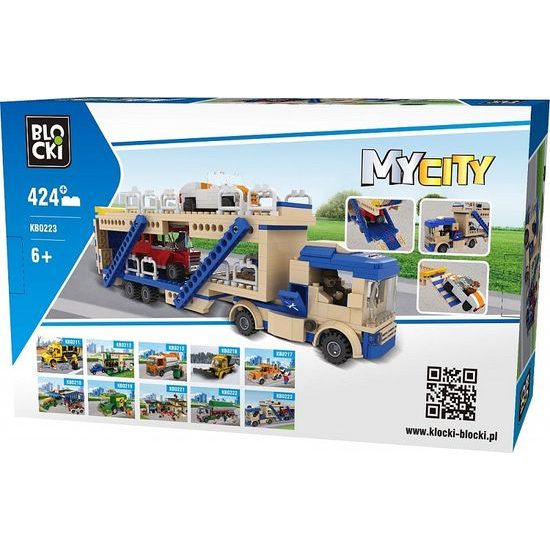 Blocki auto s návěsem 424 dílků