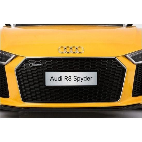 Elektrické auto Audi R8 Spyder žluté