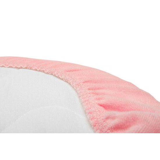 Prostěradlo do kočárku Froté růžové