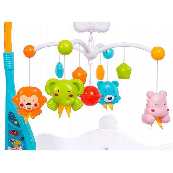 Doris kolotoč nad postýlku s projektorem Space Travel