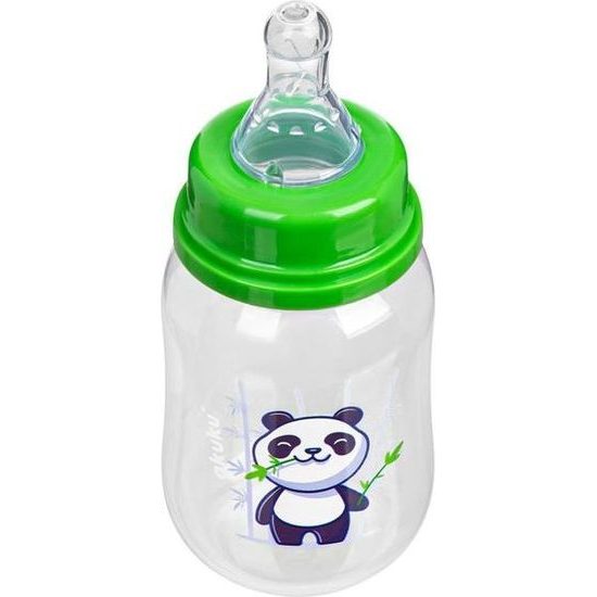 Láhev s obrázkem 125 ml panda zelená