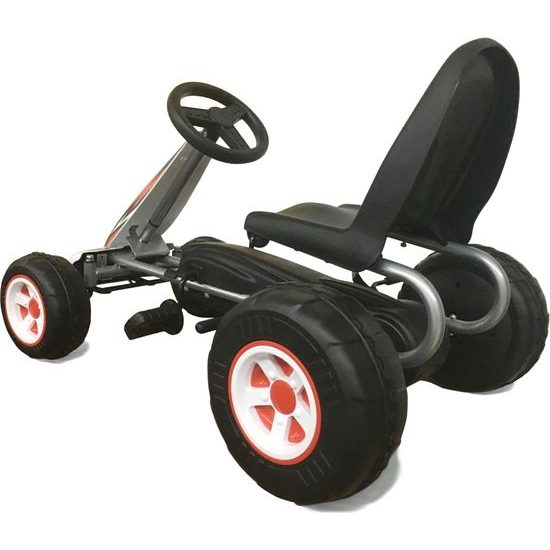 Dětská šlapací motokára Go-kart Milly Mally Viper bílá